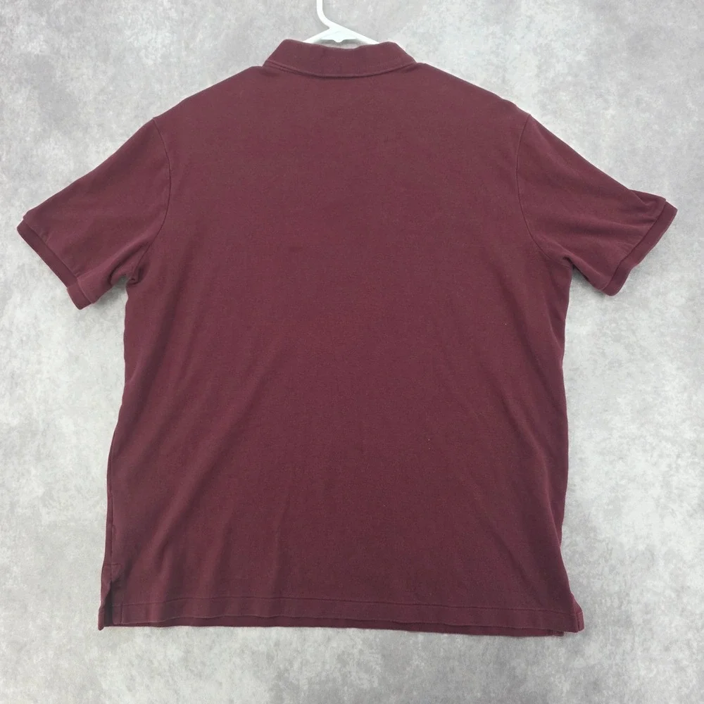 Polo Ralph Lauren Mens Large Golf Polo Shirt Classic Fit Burgundy Olive Lot of 2